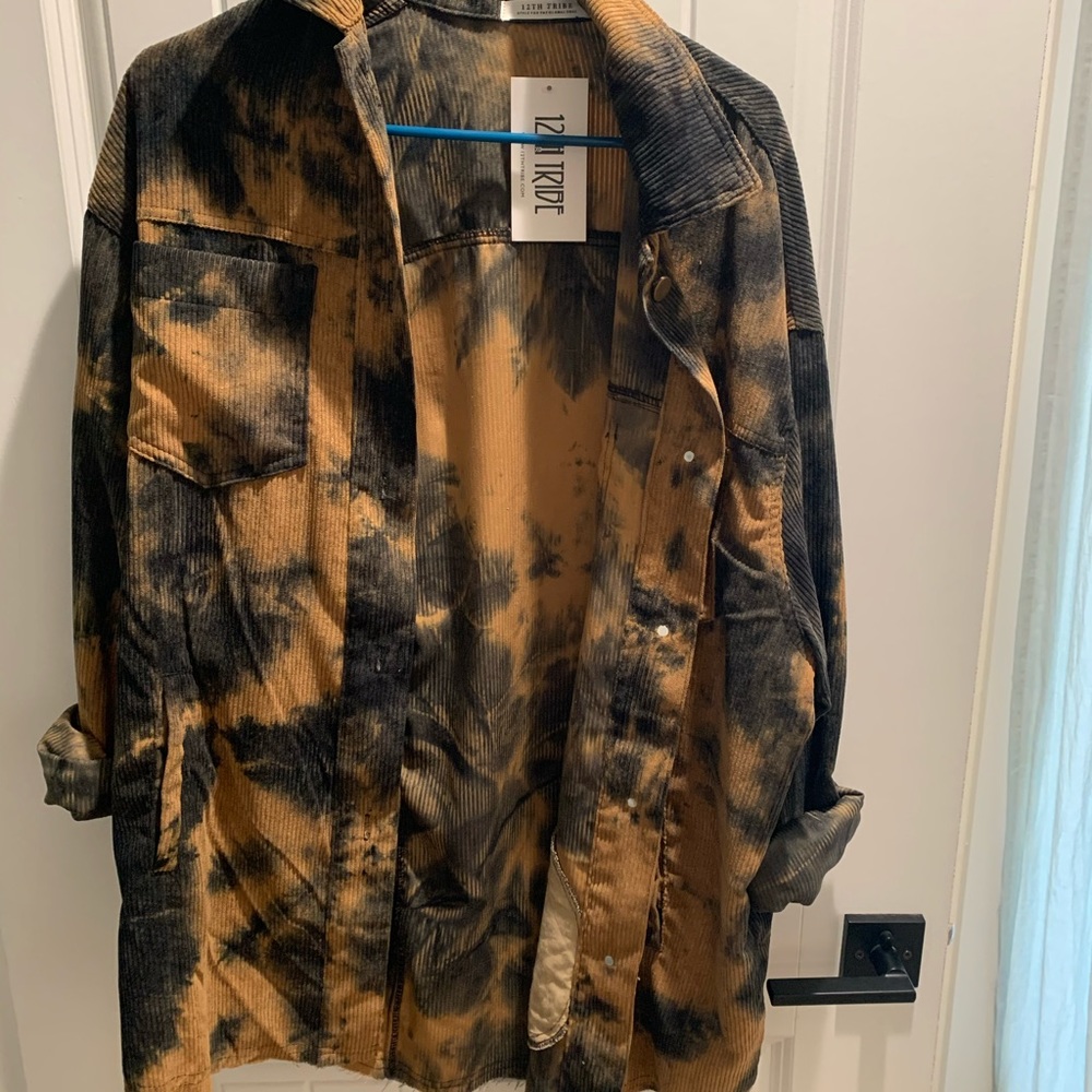 Tie-dye shacket.
